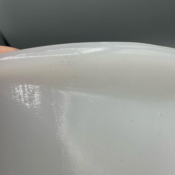 Vintage Glasbake Jeanette Milkglass Garden Vegetable Harvest Loaf Pan - Picture 7 of 10